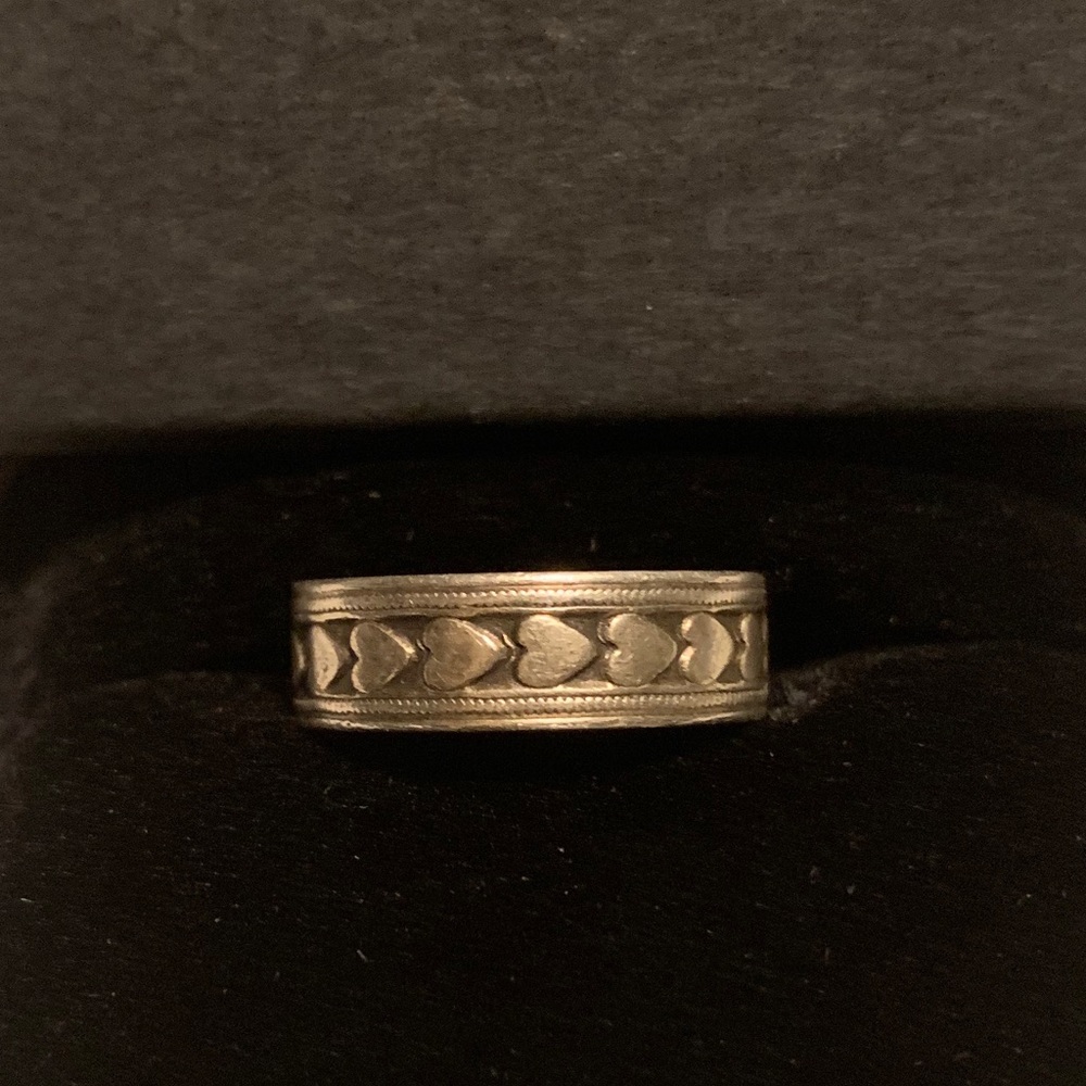 Sterling Silver Heart Band